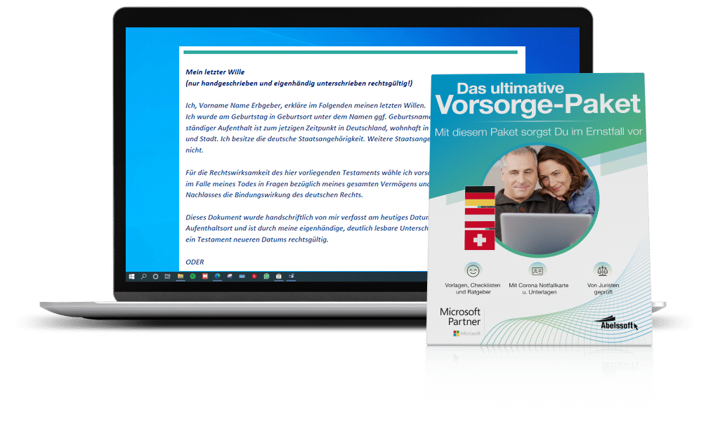 ScreenshotVorsorgePaket