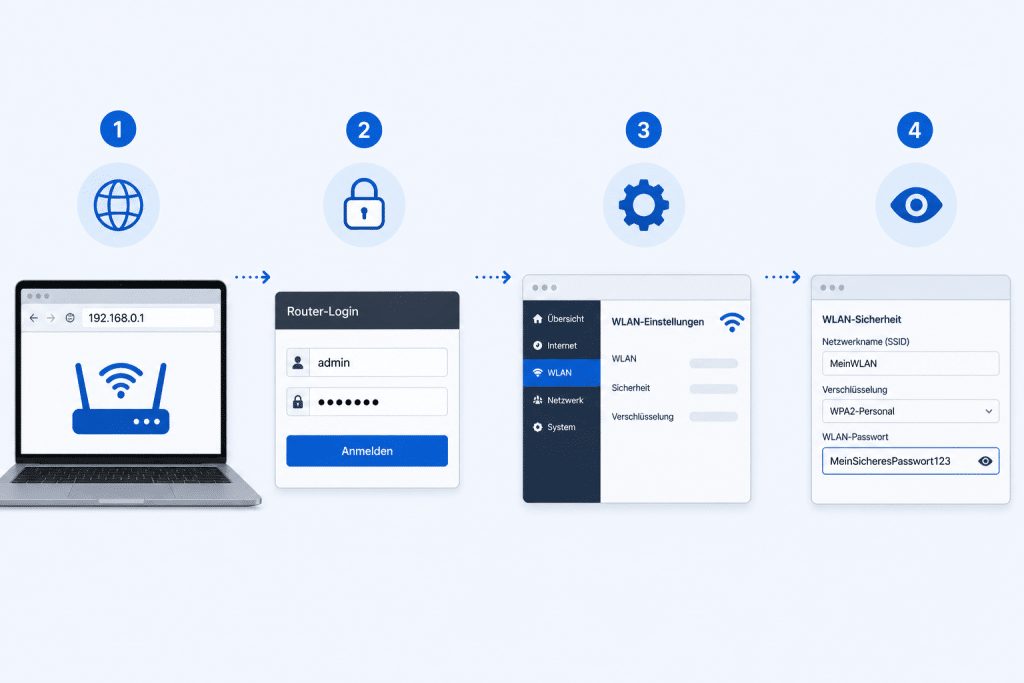 WLAN-Passwort anzeigen via Router