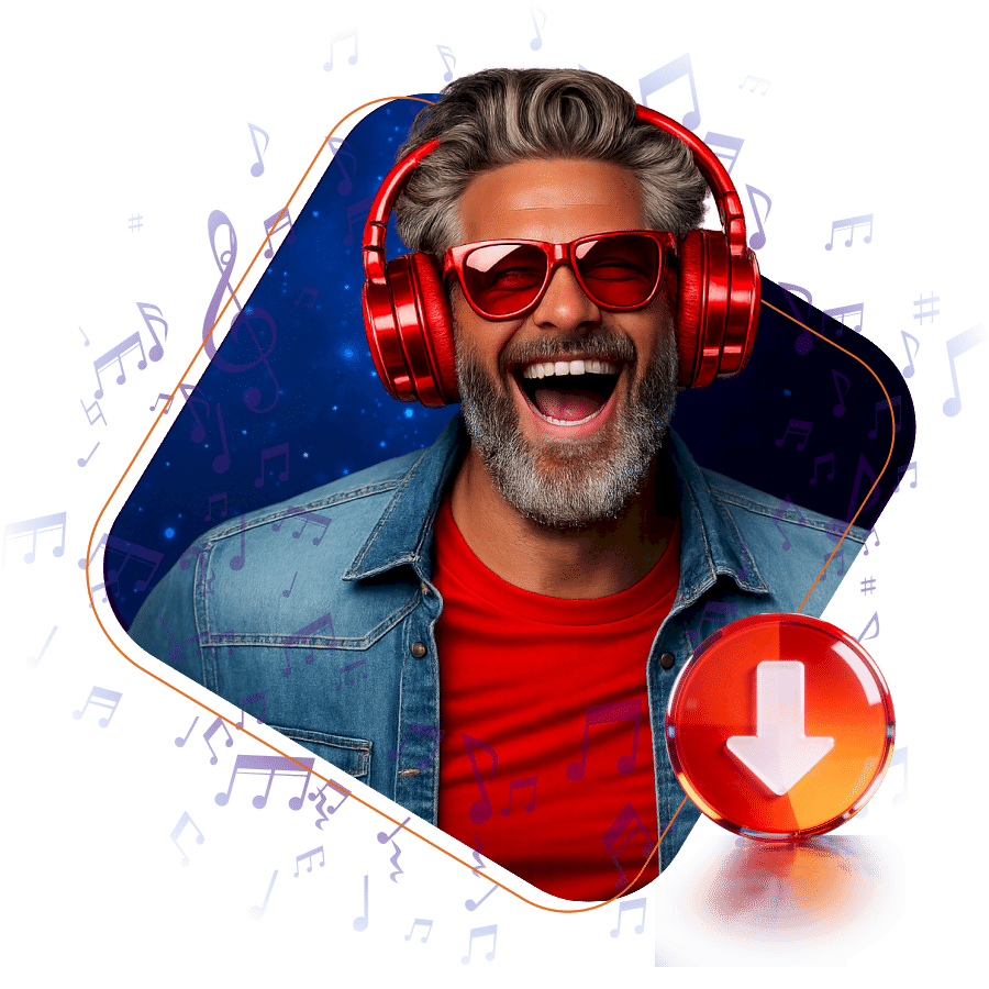 YouTube Song Downloader Benutzeroberfläche beim Speichern von Inhalten