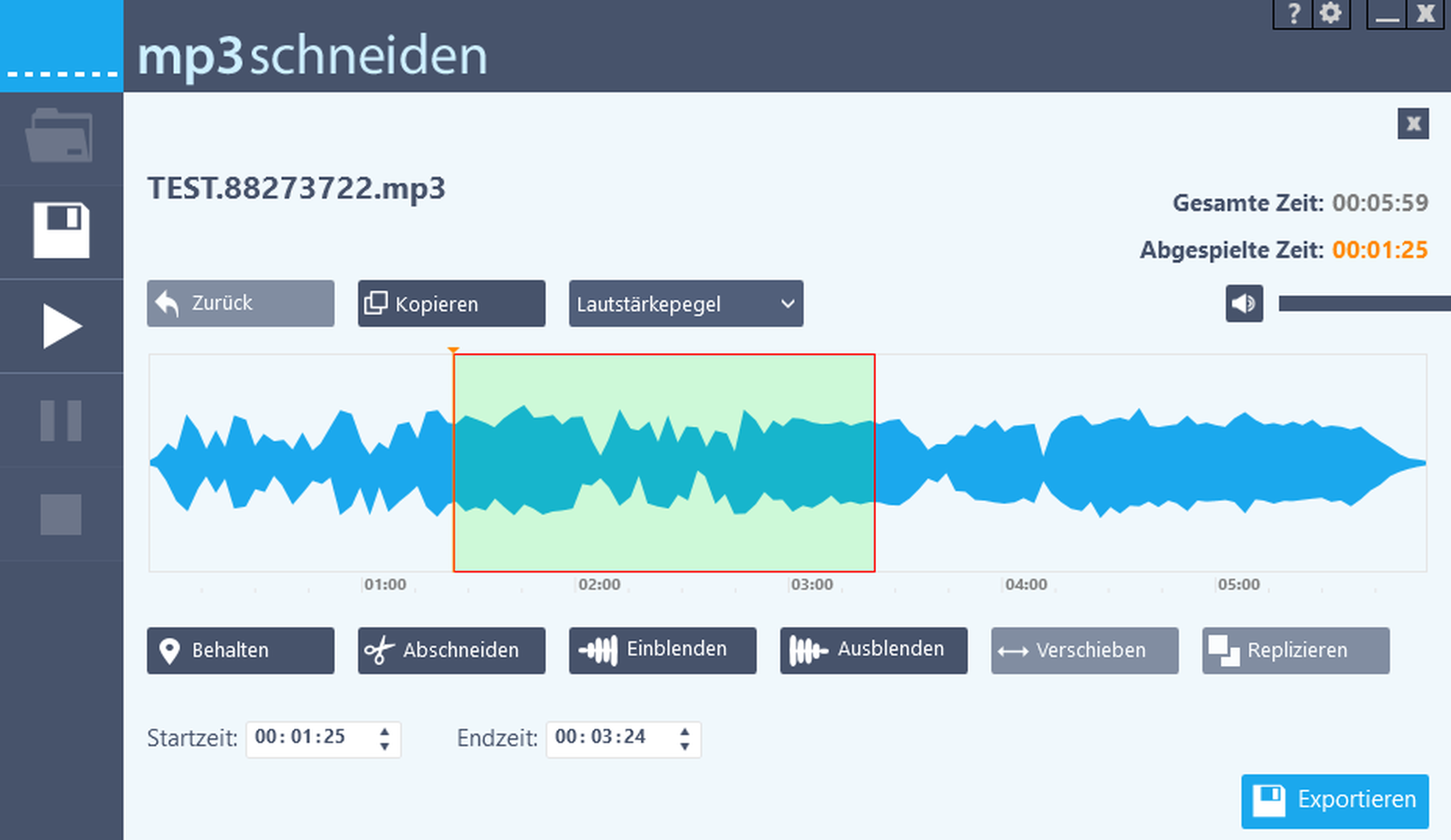 MP3 schneiden: MP3 Dateien schneiden und bearbeiten
