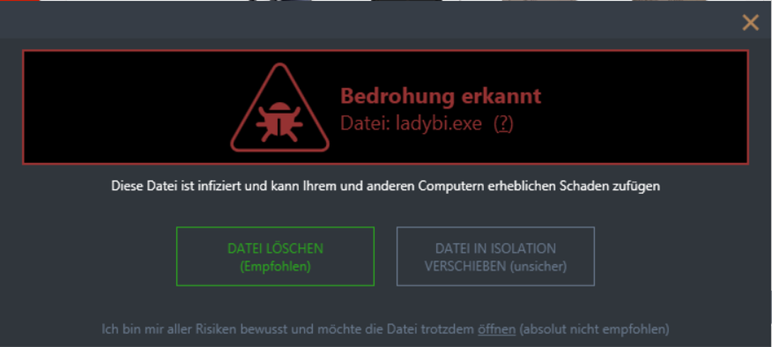 ActiveProtect erkennt schnell und zuverlässig Schädlinge aus dem Internet